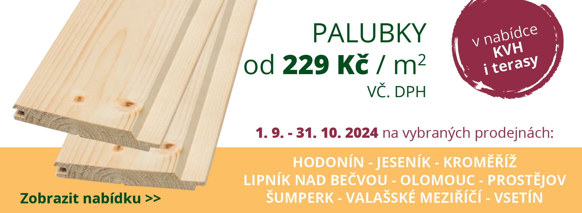 Palubky akce Olomoucko 09-10/2024