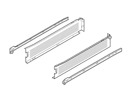 Metabox BLU  86x500 mm bílý