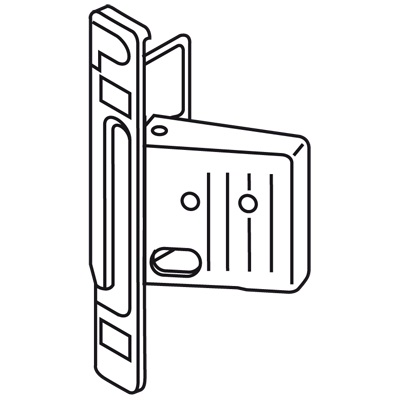 Čelní kování Metabox 320M P Clip,vrut