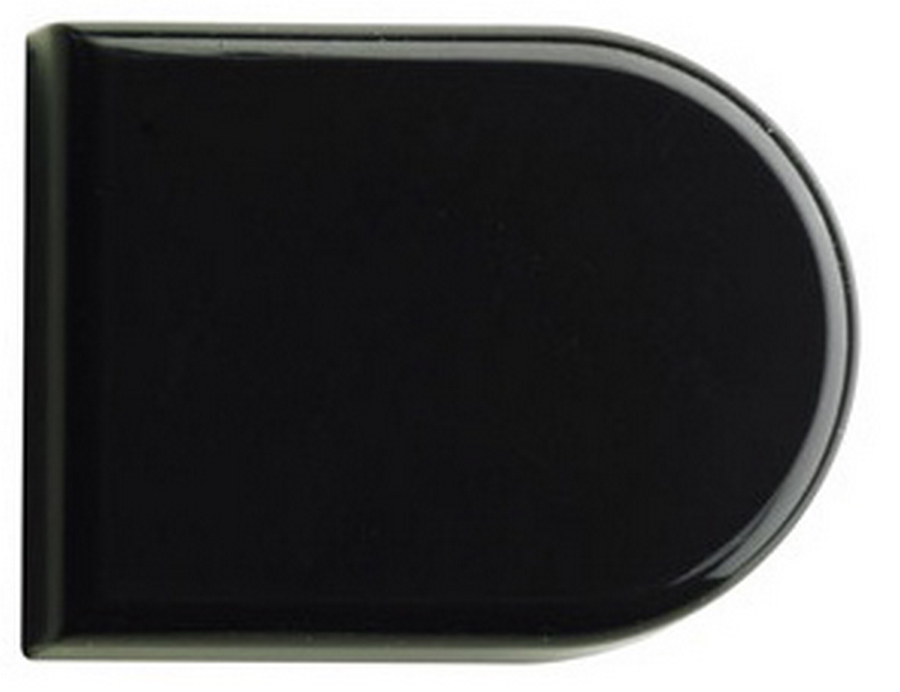 Krytka ozdobná HET "B" pro sklo 4-5,2 mm černá