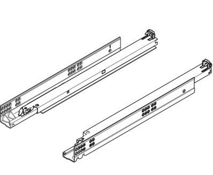 Výsuv Tandem 700 mm plný výsuv 50 kg BLUMOTION (DOPRODEJ)