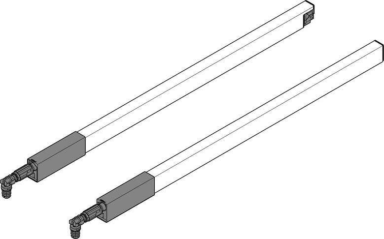 Reling podélný L+P 270 mm šedý TBX antaro