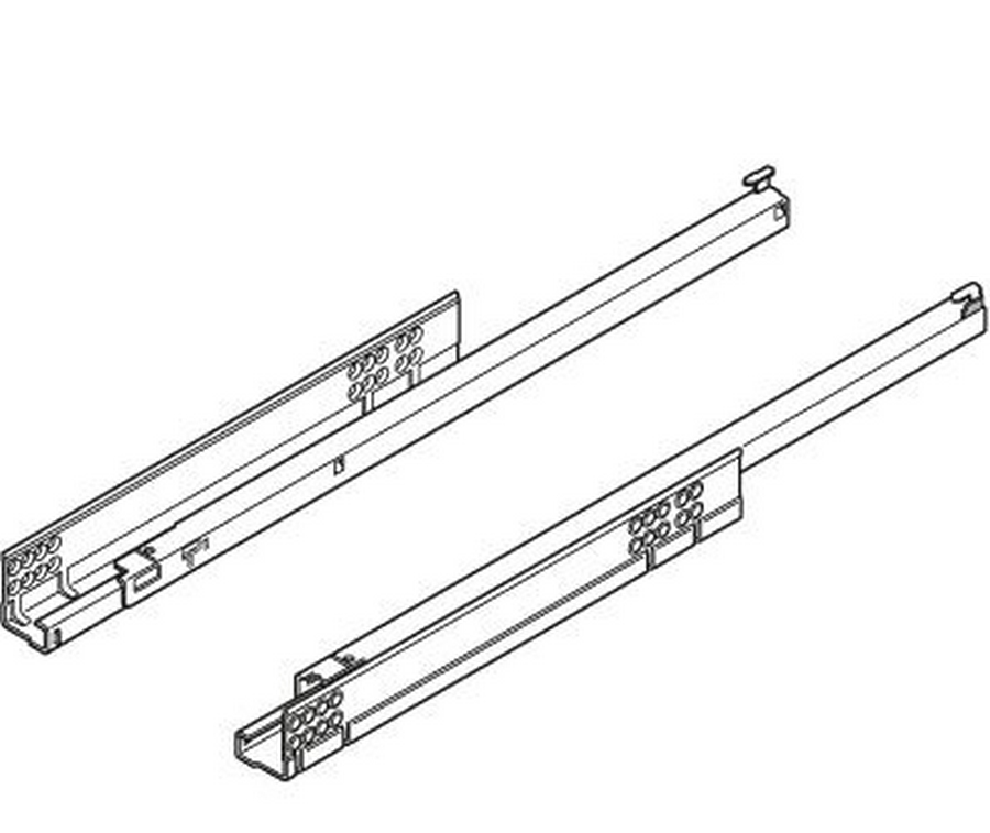 Výsuv Tandem 600 mm částečný výsuv 30 kg BLUMOTION