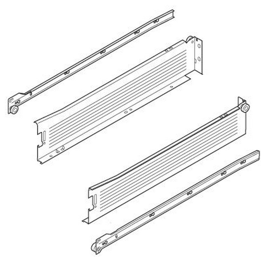 Metabox BLU  85x400 mm šedý