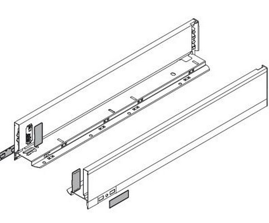 Bočnice "M" L+P 350 bílá LEGRABOX pure