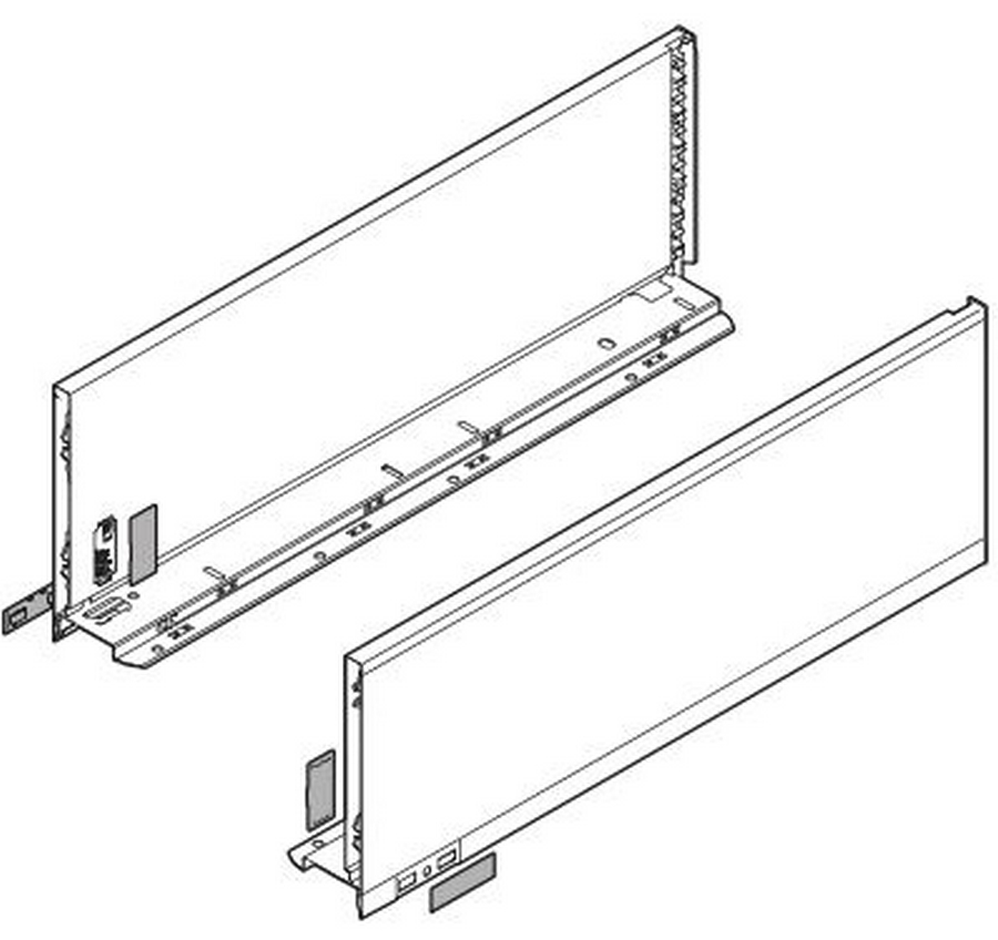 Bočnice "C" L+P 350 šedá LEGRABOX pure