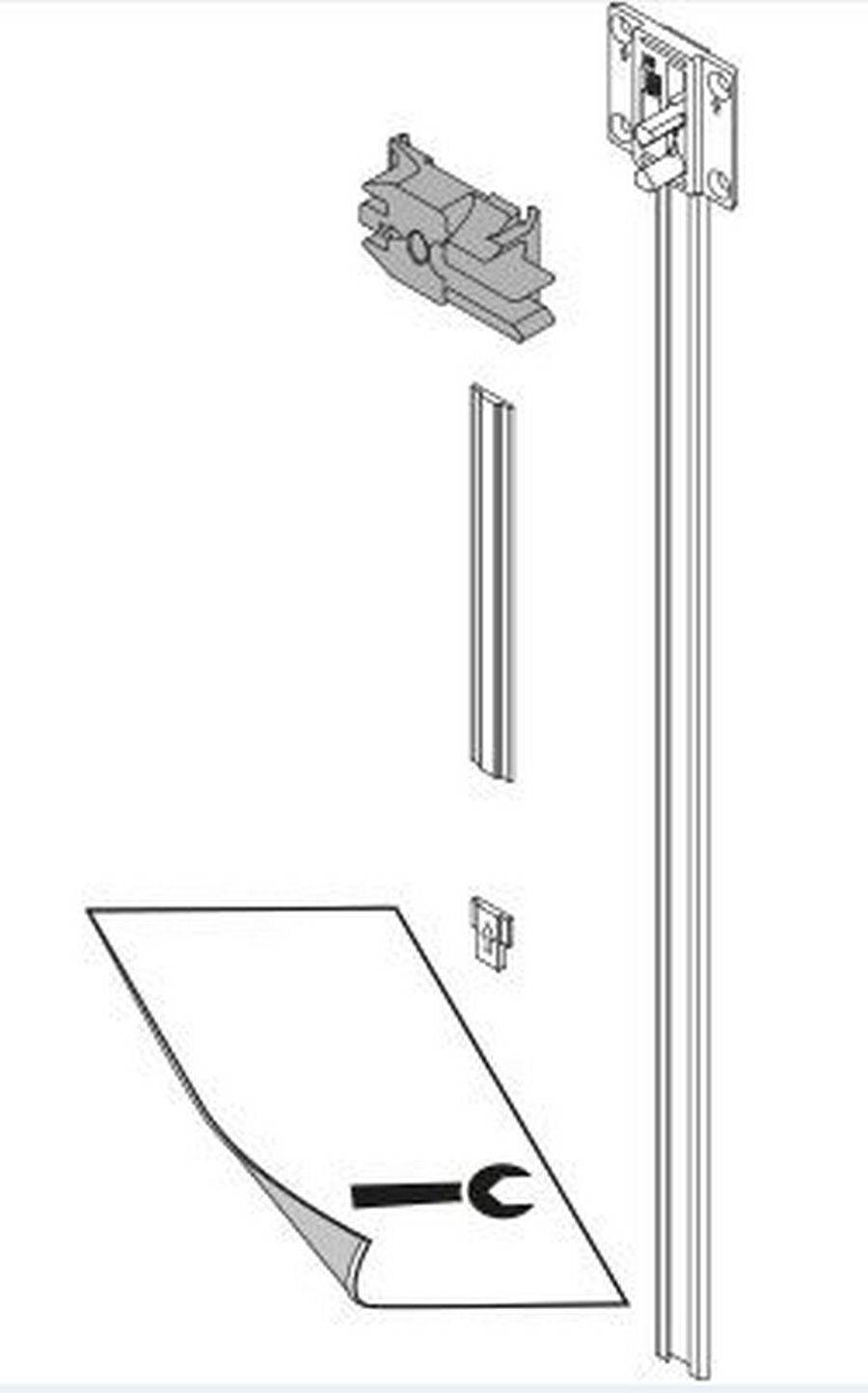 Tyč zámková BLU CABLOXX 800 mm ke zkrácení