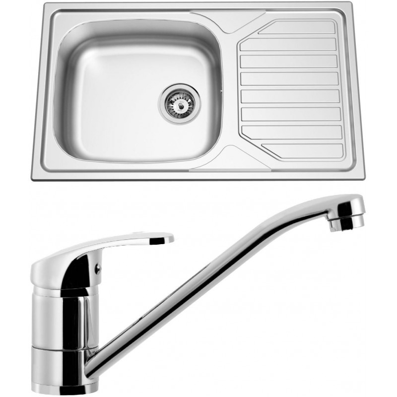 Dřez+baterie SINKS OKIO 860 XXL 3 1/2 matný + PRONTO CR lesk