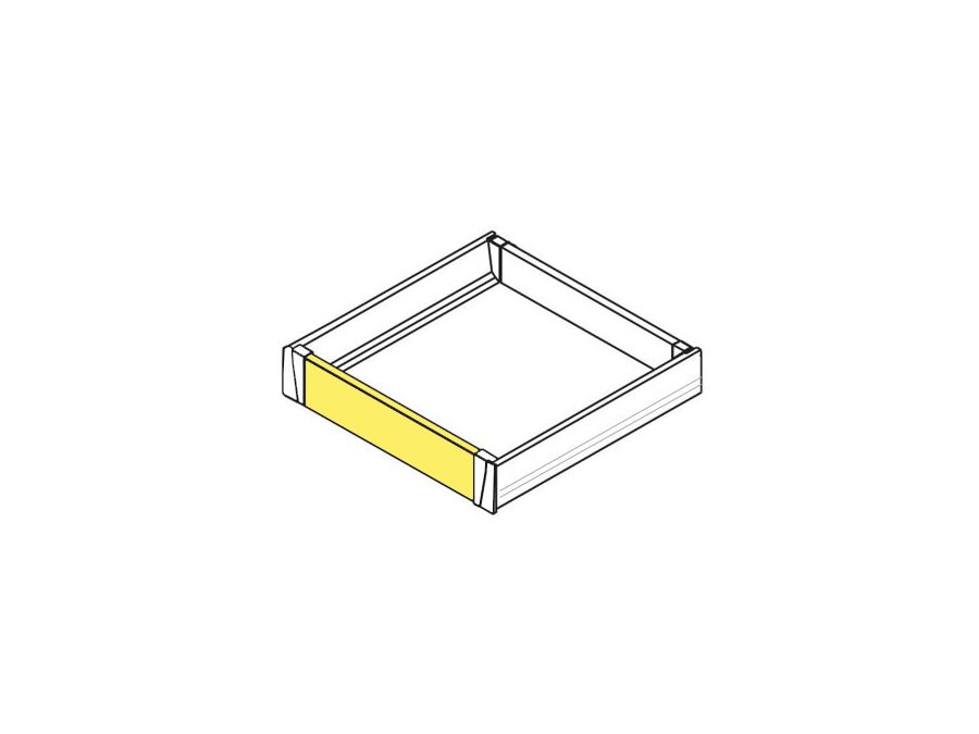 Přední panel pro vnitřní zásuvku LEVEL BOX 1200 mm šedý