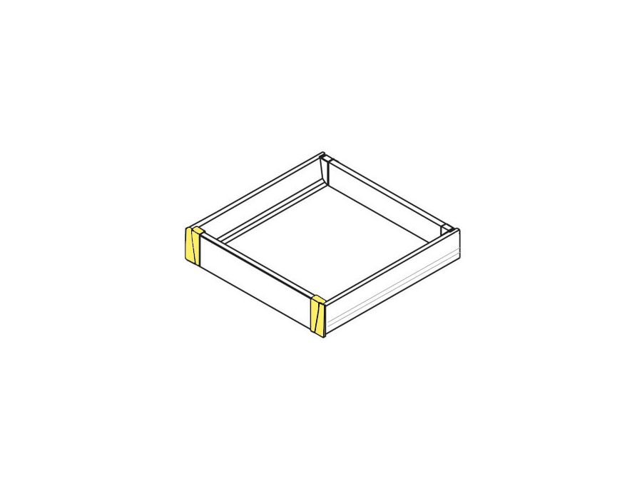 Držák čela pro vnitřní zásuvku LEVEL BOX 84 mm L+P bílý