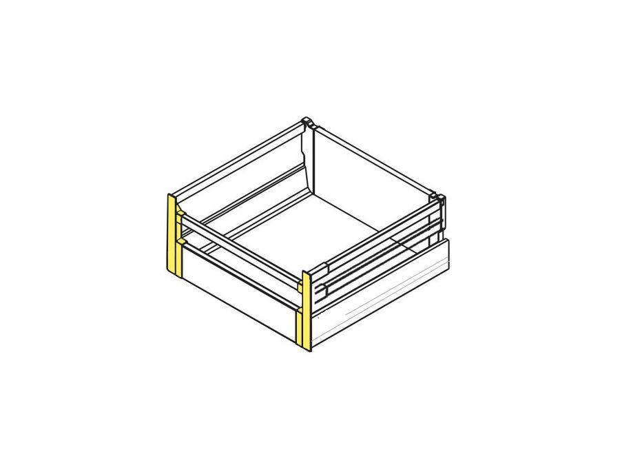 Držák čela pro vnitřní zásuvku LEVEL BOX 199 mm L+P šedý