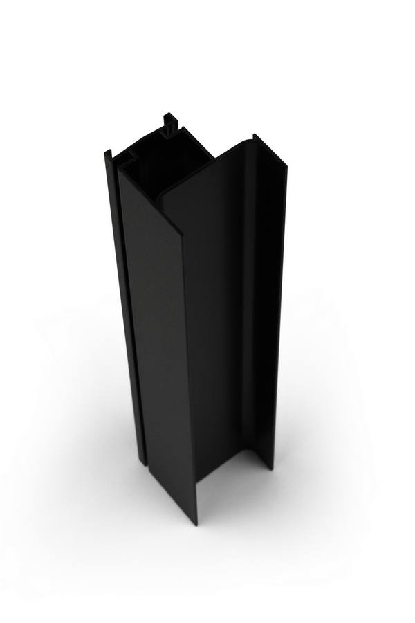 SALU Profil GOLA bezúchytový svislý hranový černý 3,0 m