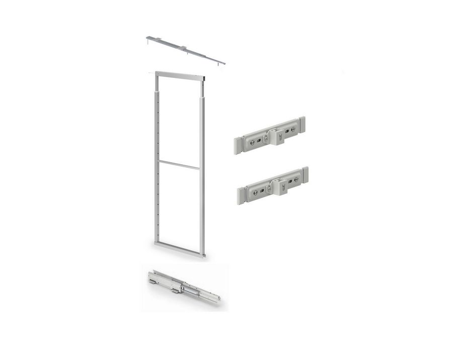 INOXA Rám pro potr. skříň "M" 852 1490-1840 x 475 mm pro skříň 200 mm s plnovýsuvem světle šedá