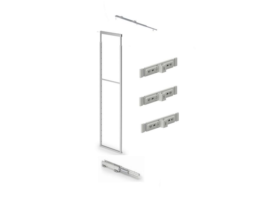 INOXA Rám pro potr. skříň "A" 859 ELLITE 1835-2185 x 480 mm pro skříň 200 mm s plnovýsuvem světle šedá