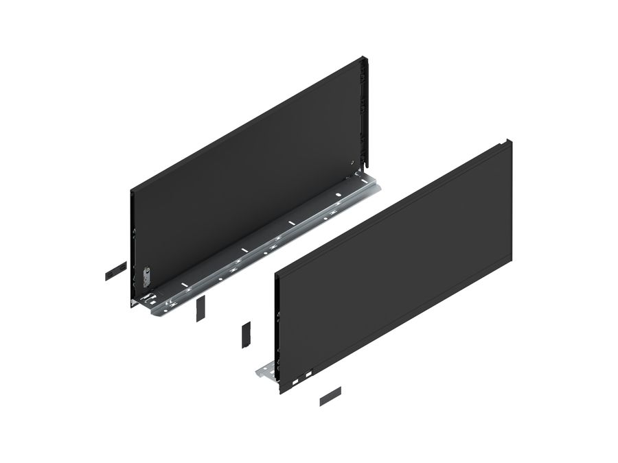 LEGRABOX bočnice, výška F (241 mm), NL=550 mm, levá/pravá, pro LEGRABOX pure černá karbon