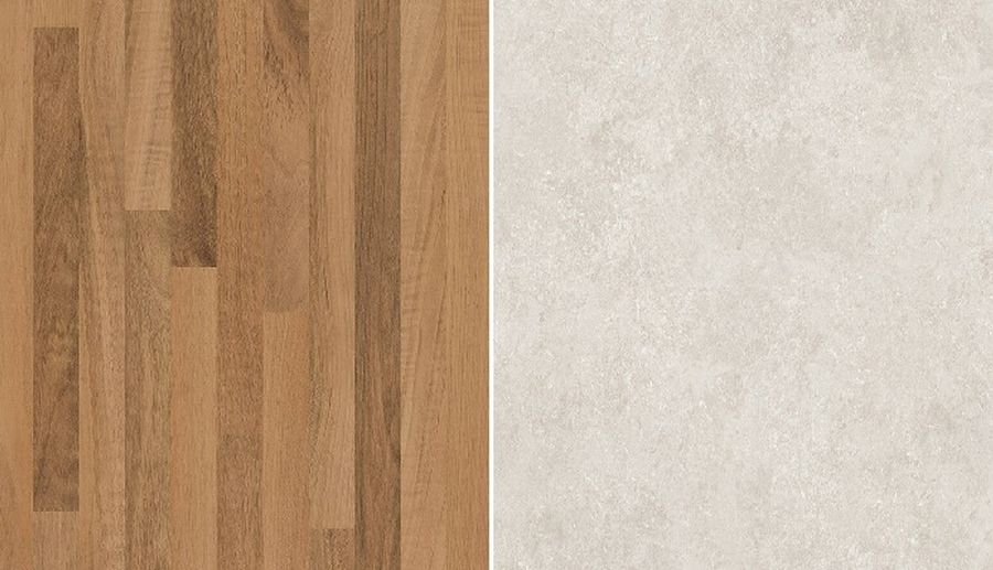 PD zástěna K206/K209 porterhouse walnut/crema limestone 10/4100x640 PE/RS NOVINKA