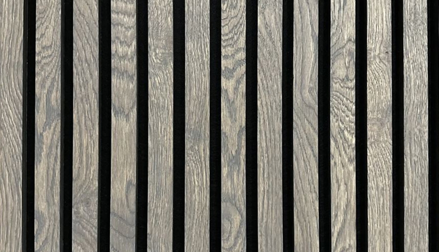 Akustický wood panel Bisquit/černá plsť 20/2790x600