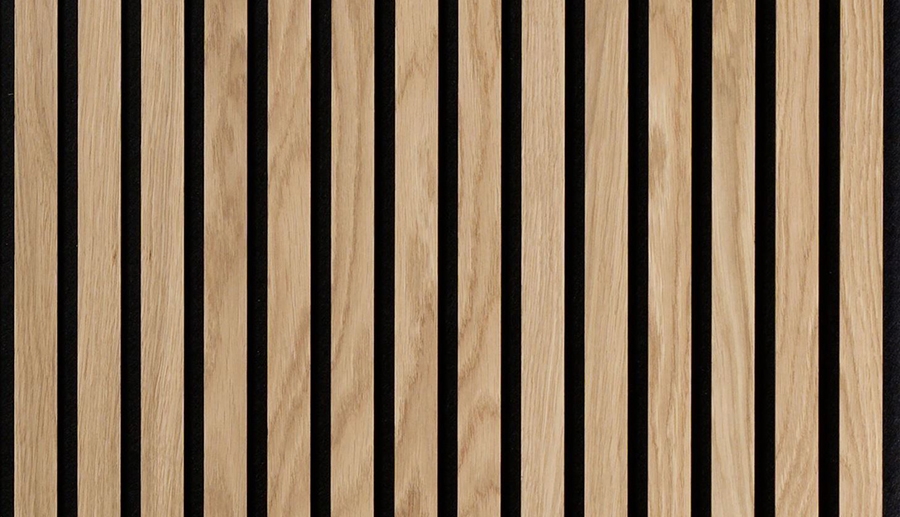 Akustický wood panel Dark Oak/černá plsť 20/2790x600