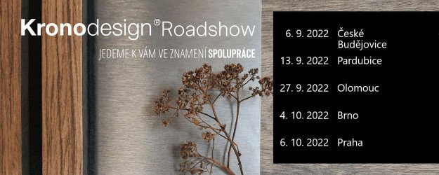 ZVEME VÁS NA KRONODESIGN® ROADSHOW