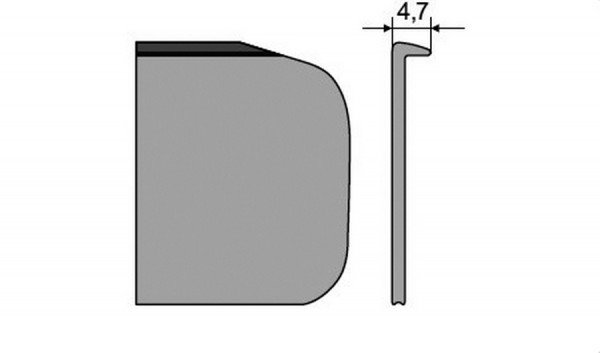ZOBAL Lišta zakončovací pravá 28 mm DUROPAL hliník
