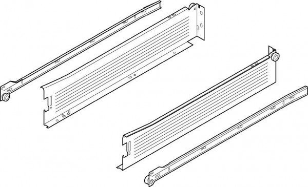 Metabox BLU  86x550 mm bílý