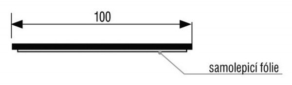 KOOP Plech okopový samolepicí 100 mm NZ br (na míru)