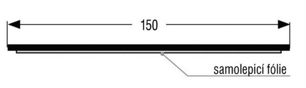 KOOP Plech okopový samolepicí 150 mm NZ br (na míru)