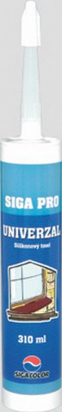 Tmel silikonový SIGA PRO univerzální bílý 310 ml
