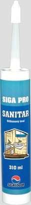 Tmel silikonový SIGA PRO sanitární bílý 310 ml