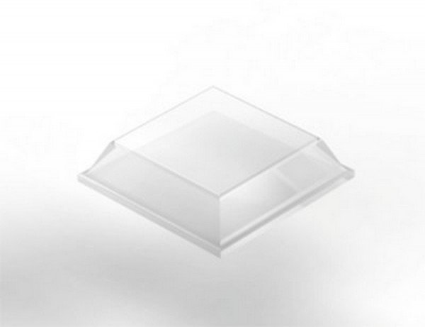 Čočka tlumící HRA čtvercová SJ-5308 3,1 x 12,7 mm transparent