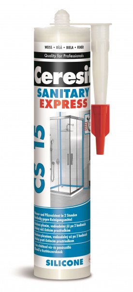 Silikon HEN CERESIT CS 15 Express Acryl sanitární bílý 280 ml