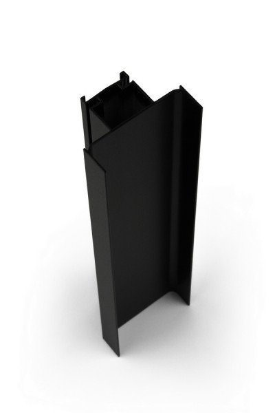SALU Profil GOLA bezúchytový svislý černý 3,0 m