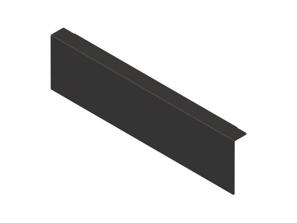 AMBIA-LINE adaptér na dřevěnou zadní stěnu, pro LEGRABOX/MERIVOBOX zásuvky výška M, ocel černá karbon