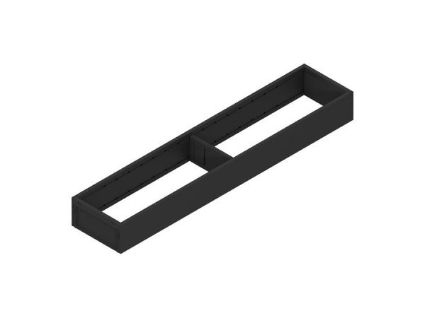 AMBIA-LINE rámeček, pro LEGRABOX/MERIVOBOX zásuvky, ocel, NL=500 mm, šířka=100 mm černá karbon