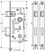 Zámek TS WC 60/72/40 PL s otv.B.zn