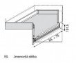 Čelní kování TBX antaro pro SPACE CORNER SYNCROMOTION "M" šedé