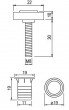 Výškově stavitelný šroub M8 x 30 mm vč. matice