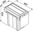 Koš odpad. FRANKE CUBE 30 1 x 20l, 1 x 10l