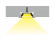 WIRELI Profil LED vložený GROOVE10 BC/UX hliník anoda 2,0 m (metráž)
