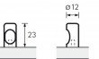 Úchytka - knopka ALMUS D12 chrom lesklý