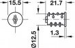 HAF Vložka zámková univerzální SYMO individuální uzávěr tříděný série 0801-0850 Ni (bal=50ks)