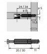 Kolík HET TWISTER DU 243 T 5,0 x 20 mm k zašroubování zelený