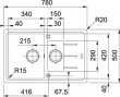 Dřez FRANKE Basis Fragranit BFG 651-78 bílá-led