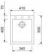 Dřez SINKS CUBE 410 3 1/2 Milk