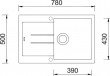 Dřez SINKS AMANDA 780 3 1/2 Granblack