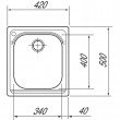 SET N61 FRANKE Dřez AMX 610 + baterie FB 250.031 chrom