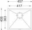 Dřez SINKS FRAME 457 3 1/2 Metalblack