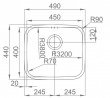 Dřez SINKS LAGUNA 490 3 1/2 leštěný