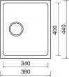 Dřez SINKS BLOCK 380 3 1/2 nerez kartáčovaný