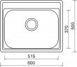 Dřez SINKS COMFORT 600 3 1/2 matný